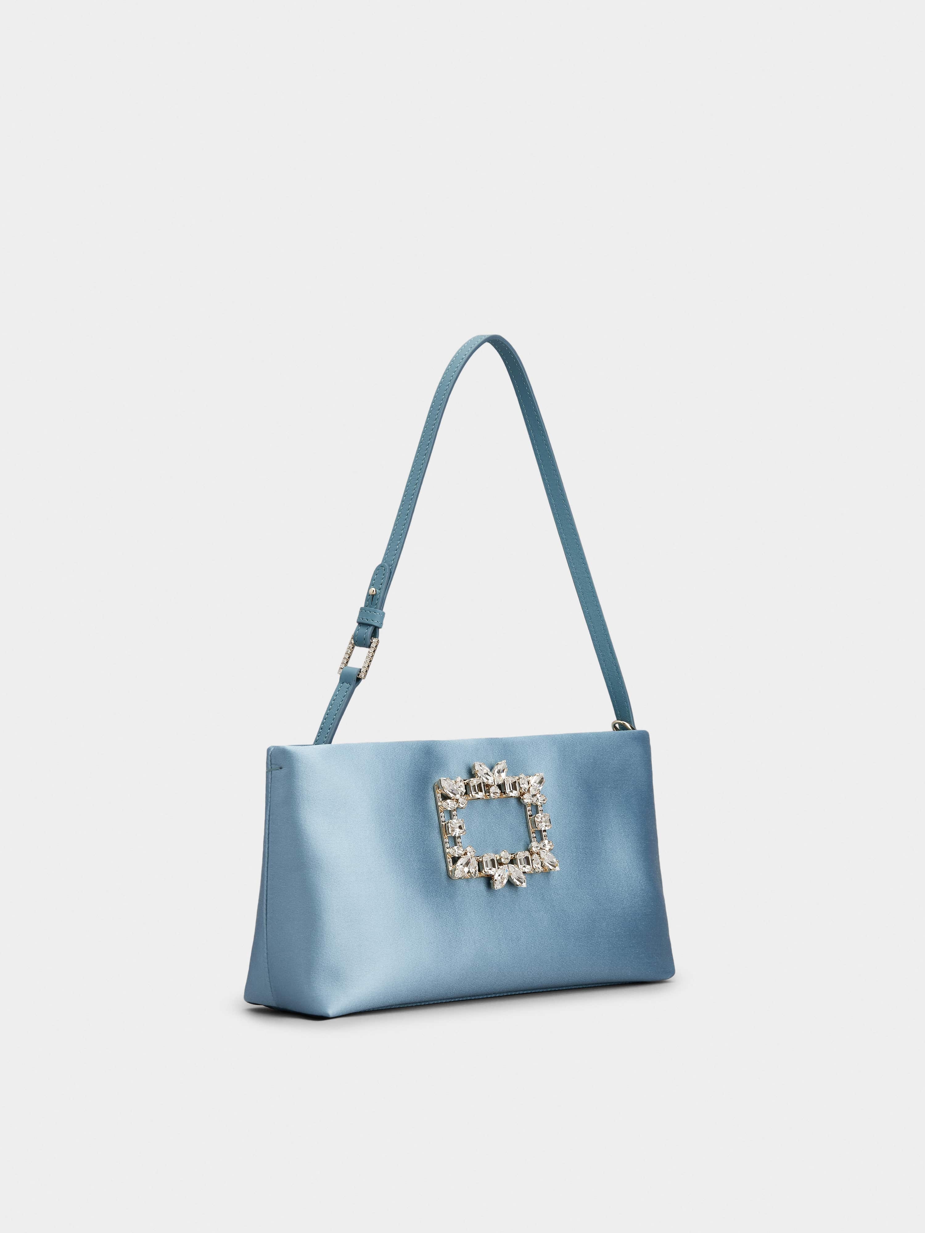 RV Nightlily Broche Vivier Buckle Mini Bag in Satin - 3