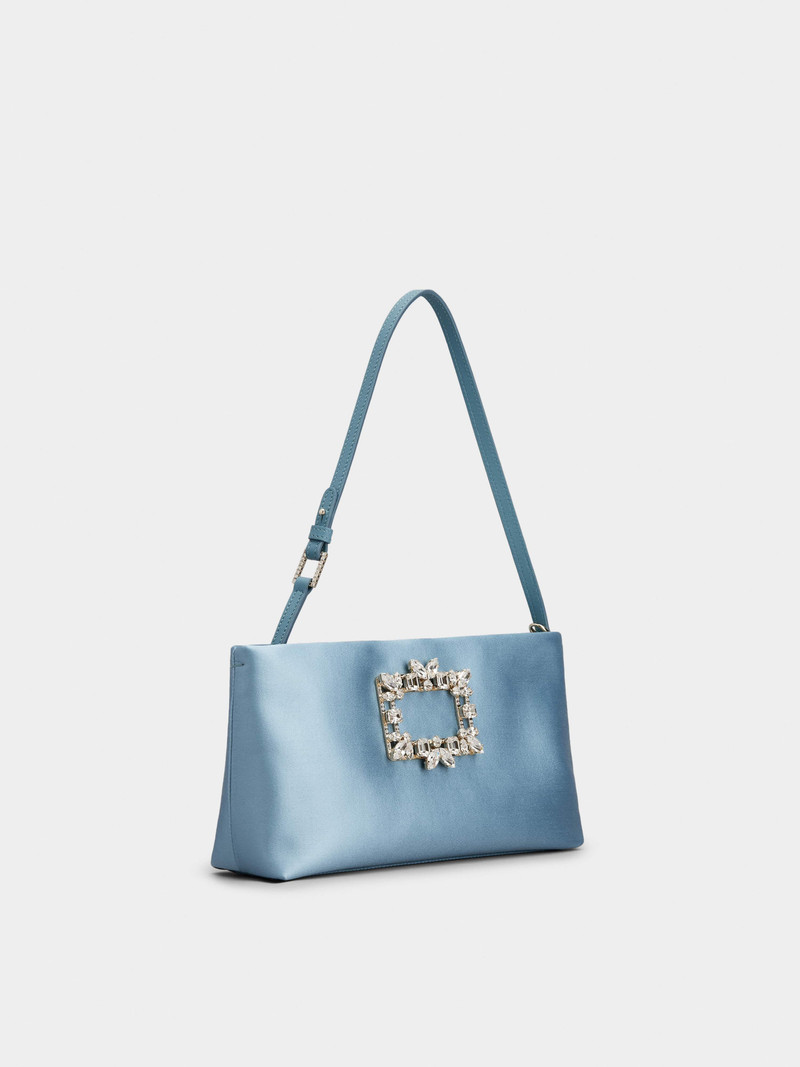 RV Nightlily Broche Vivier Buckle Mini Bag in Satin 3