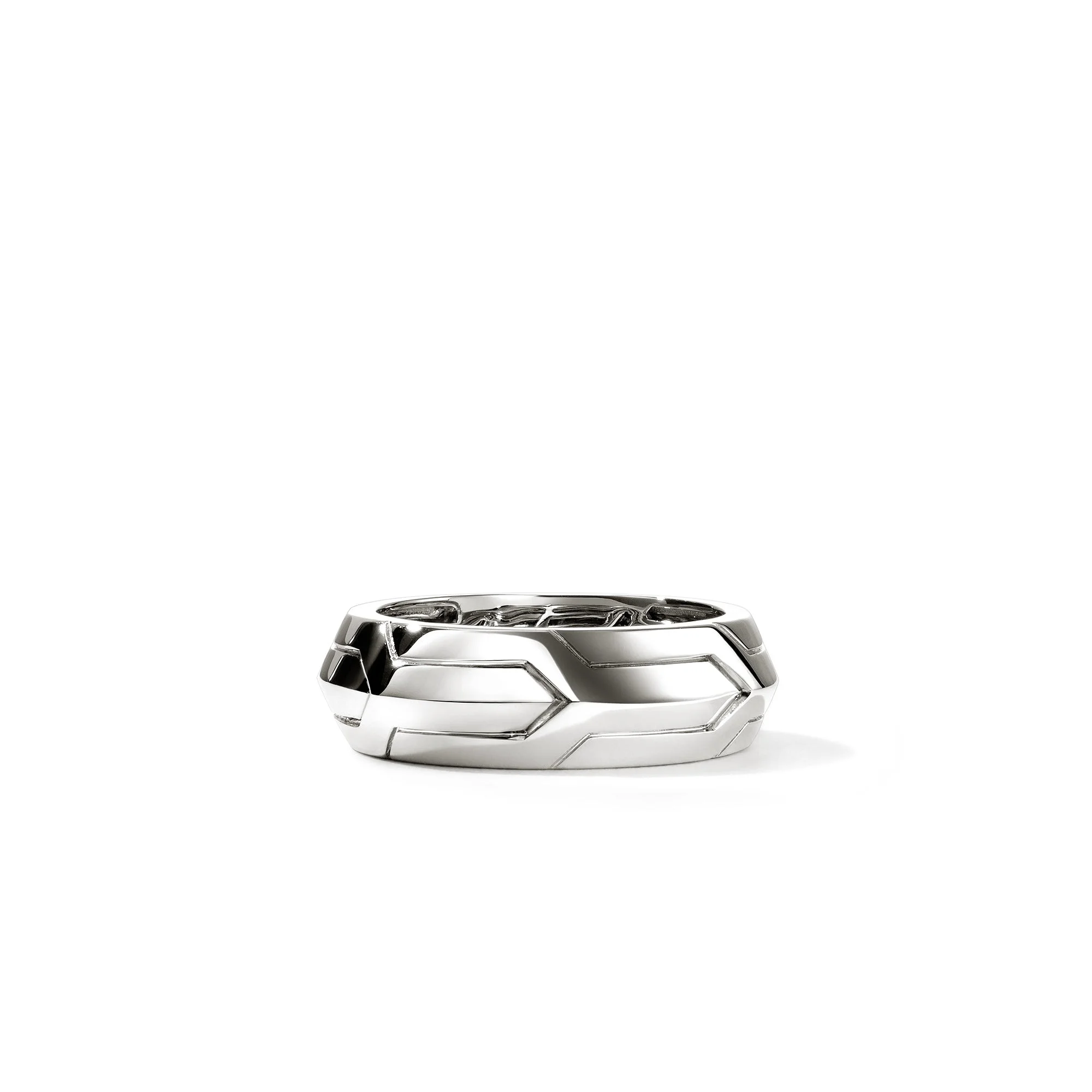 Icon 50 Band Ring, Sterling Silver, 7MM - 1