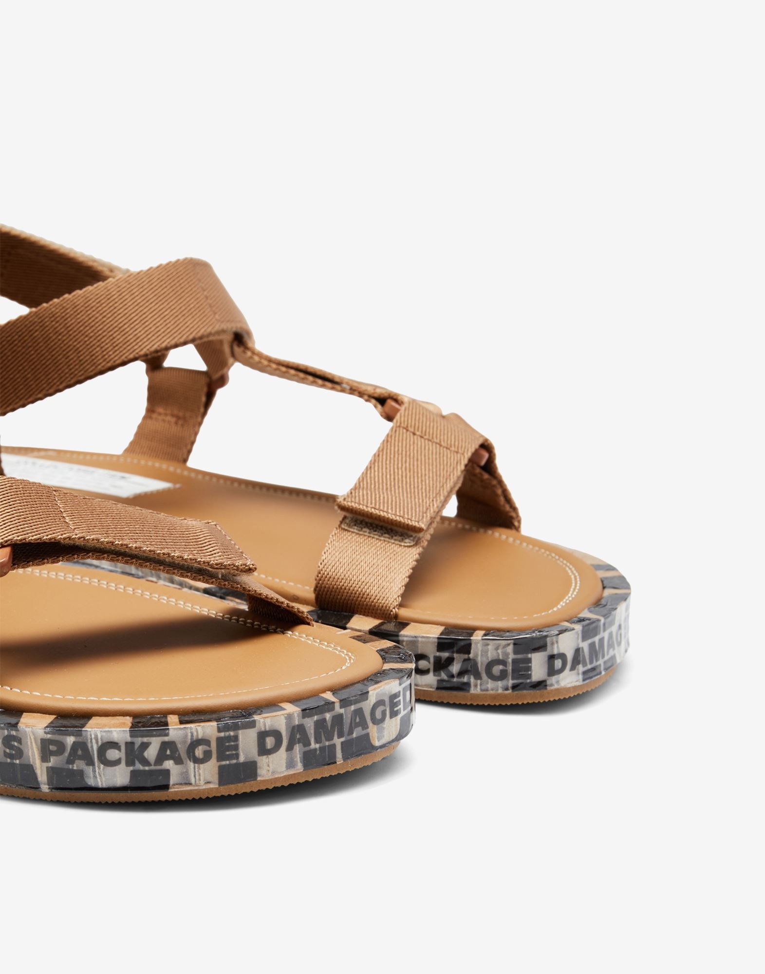 Strapped leather sandals - 5