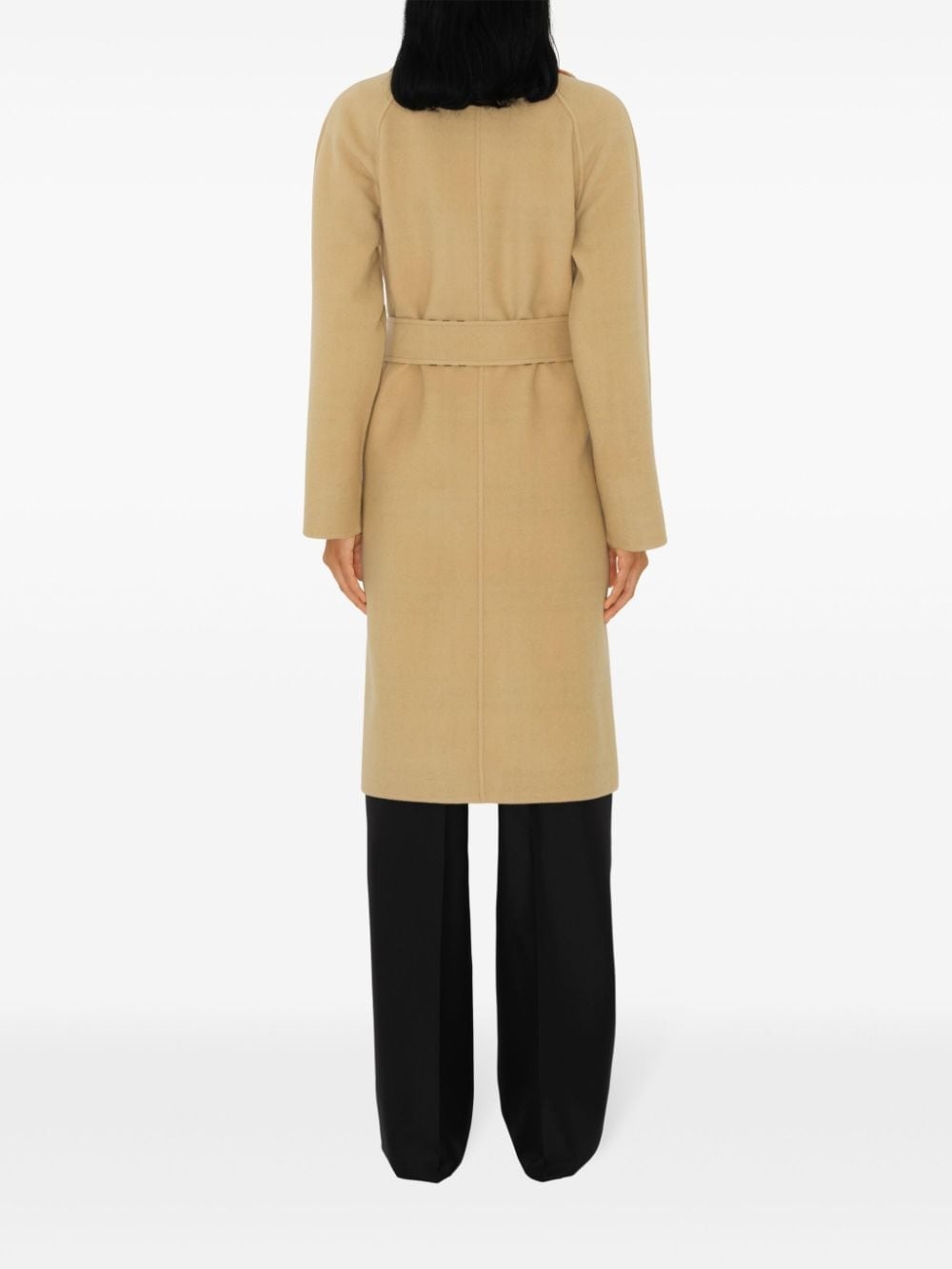 Check wool reversible coat - 4