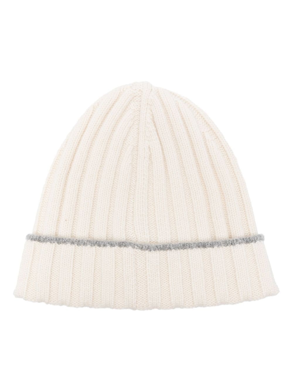 ribbed-knit cashmere beanie - 1
