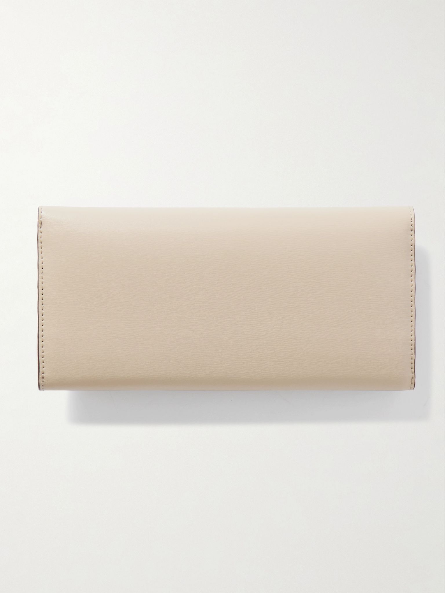 T-Lock textured-leather wallet Off-white - 3