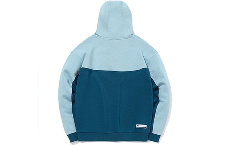 (WMNS) Li-Ning Color Block Hoodie 'Blue Teal' AWDQ438-2 - 2