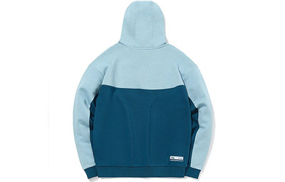 Li-Ning (WMNS) Li-Ning Color Block Hoodie 'Blue Teal' AWDQ438-2 outlook