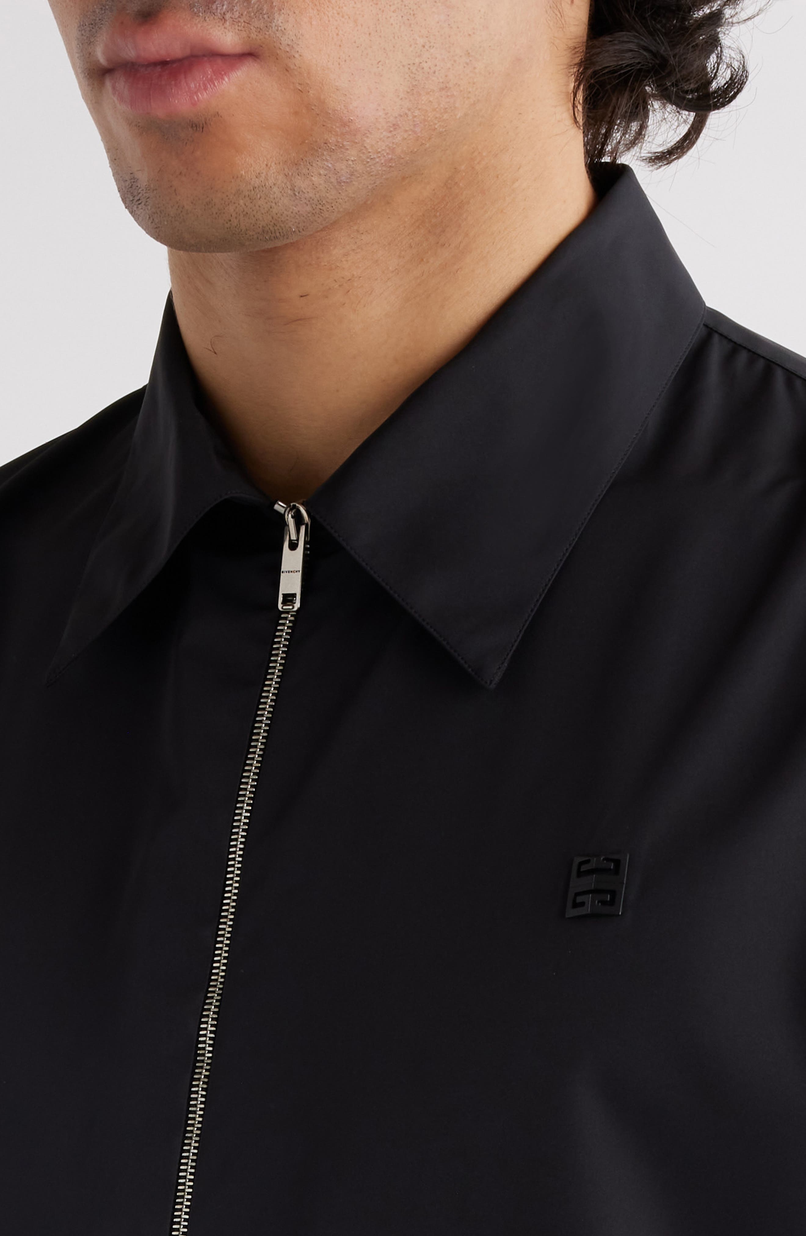 Short Sleeve Zip-Up Shirt - 5