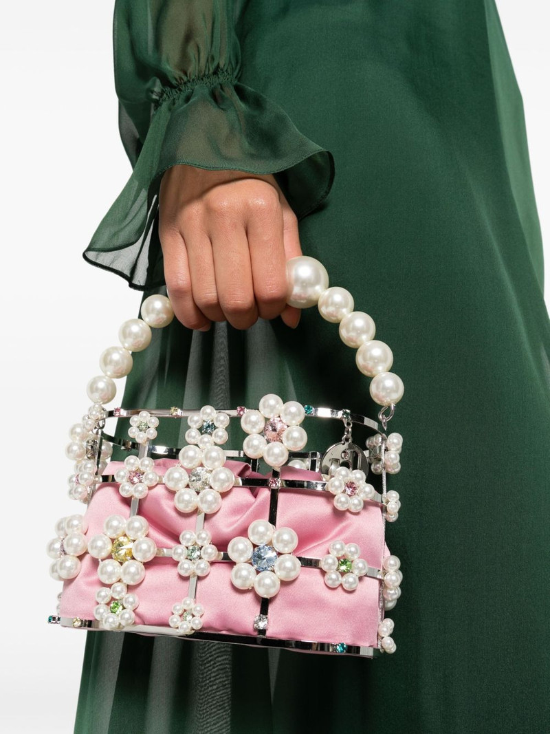 Rosantica Holli Cindy flora- appliqué tote bag outlook