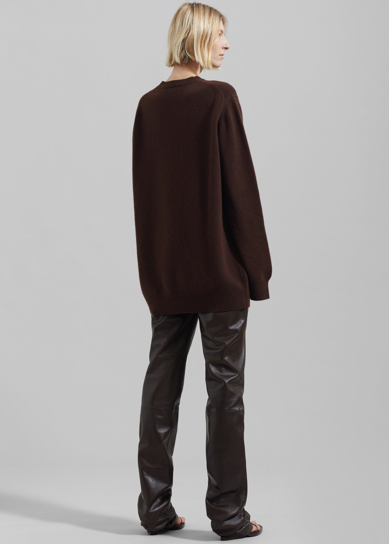 Maxime Knit Sweater Dress - Brown 11