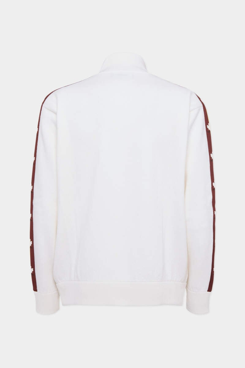 MAPLE LEAF TAPE ZIPPED CARDIGAN - 2