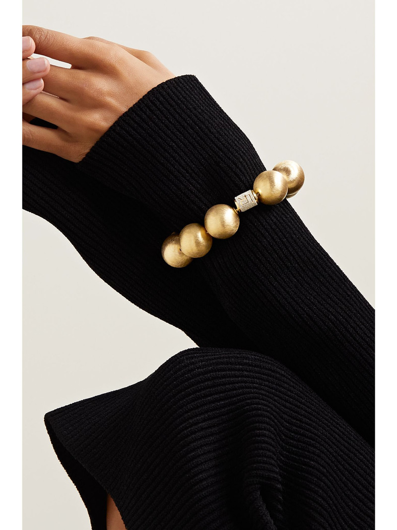 LAUREN RUBINSKI 14-karat gold bracelet Gold outlook