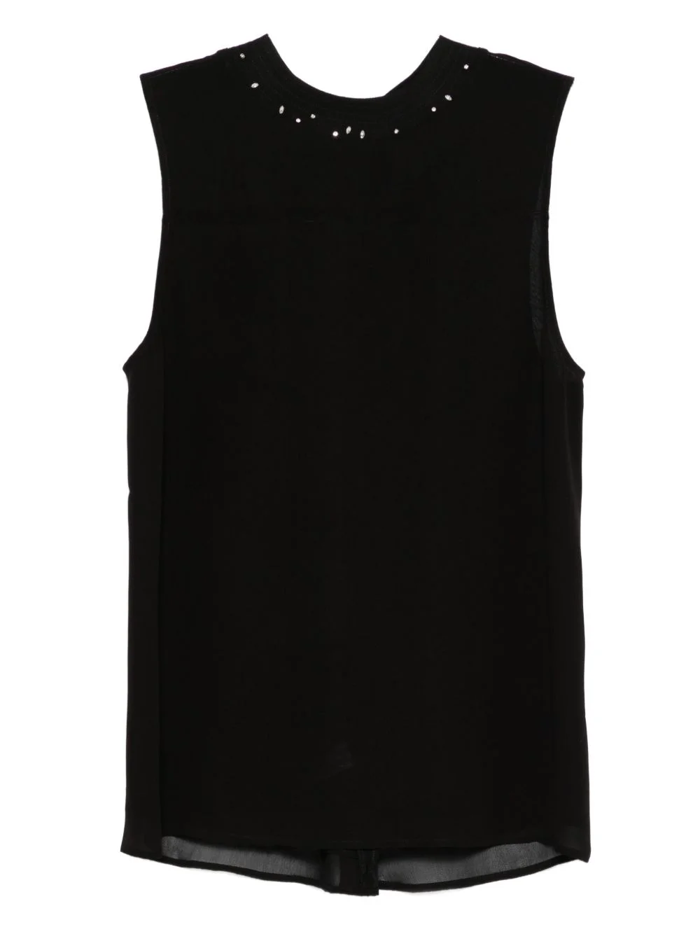 embellished sleeveless top - 1