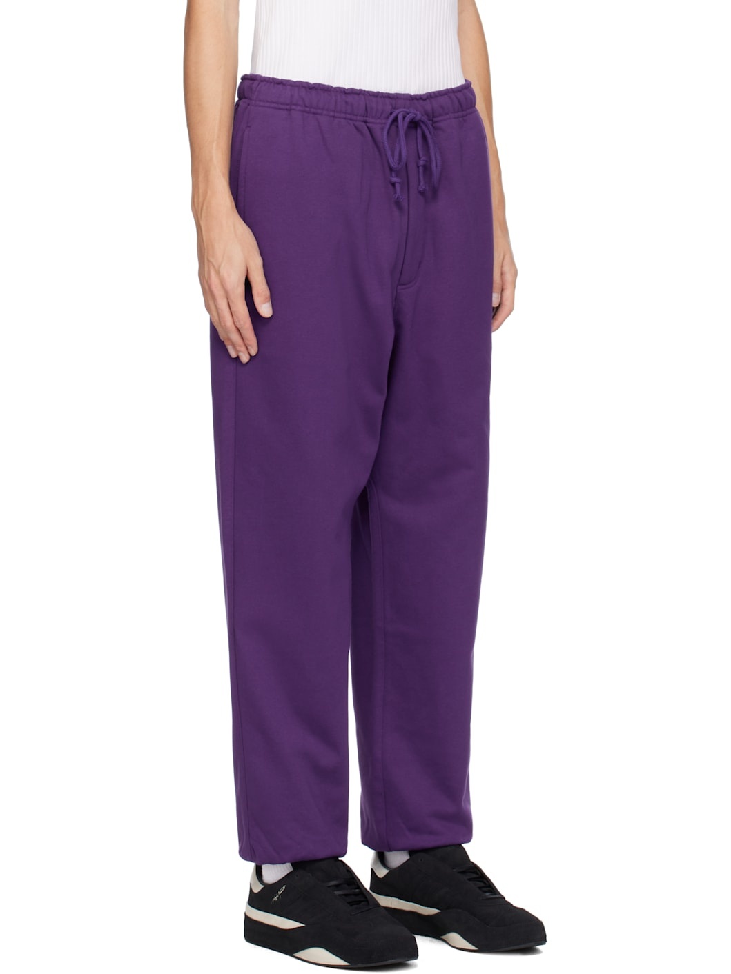 Purple Front Logo Sweatpants - 2