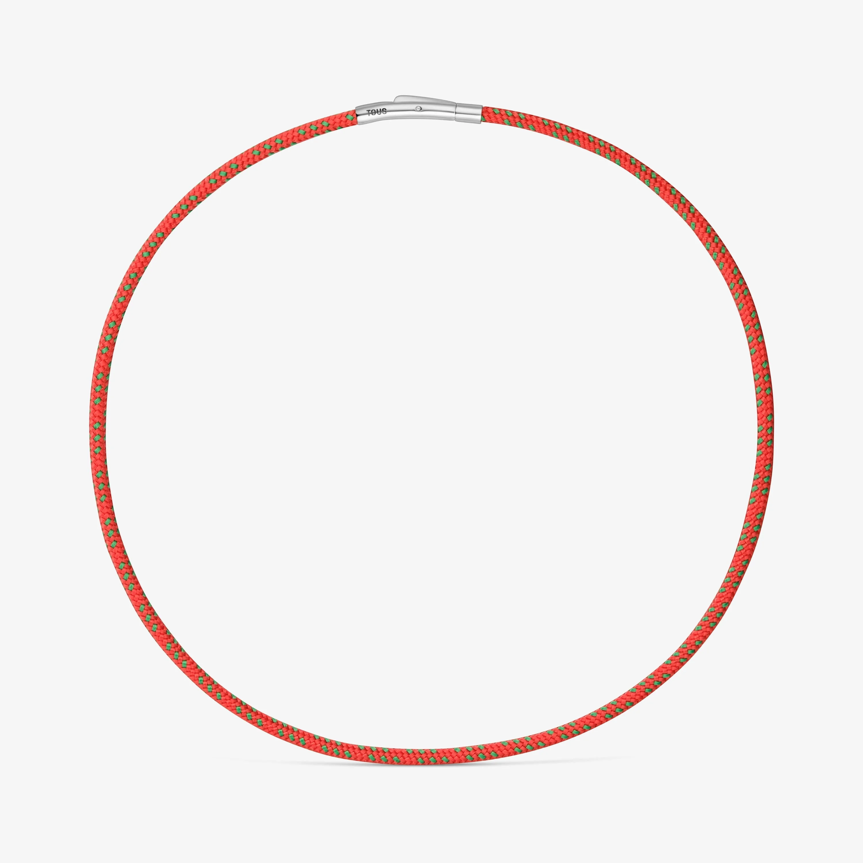 Necklace with red cord and steel TOUS Basics - 1