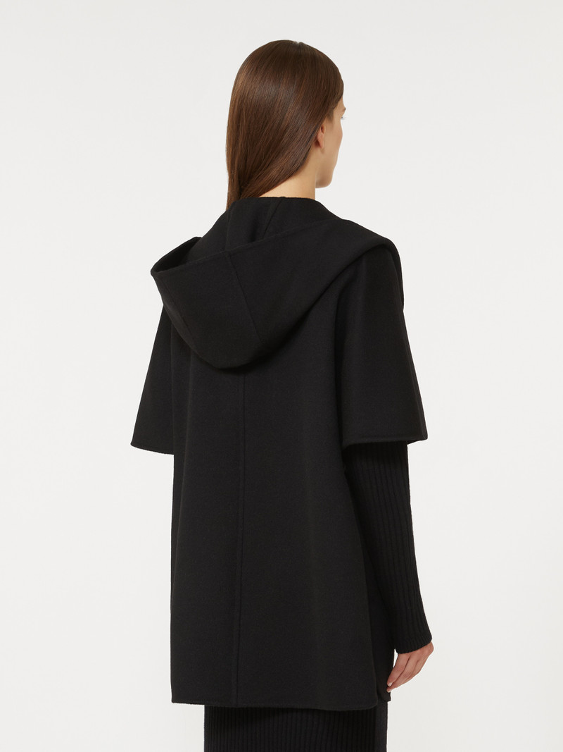 NEWDORICO Camel-hair cape 4