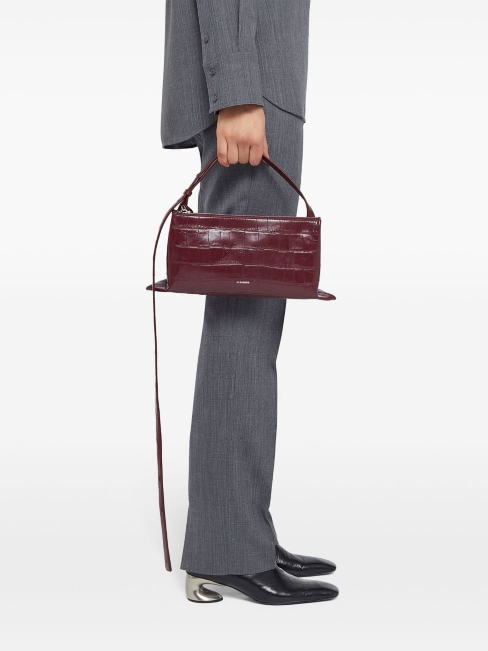 small Empire crocodile-effect shoulder bag - 2