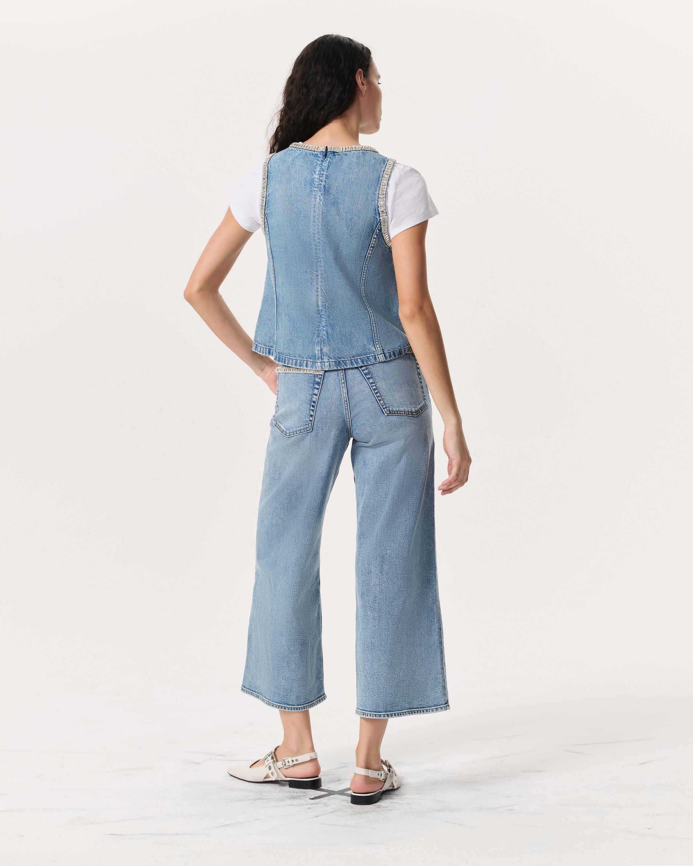 Ultra Featherweight Myla Embellished Denim Top
Ultra Featherweight Denim - 5