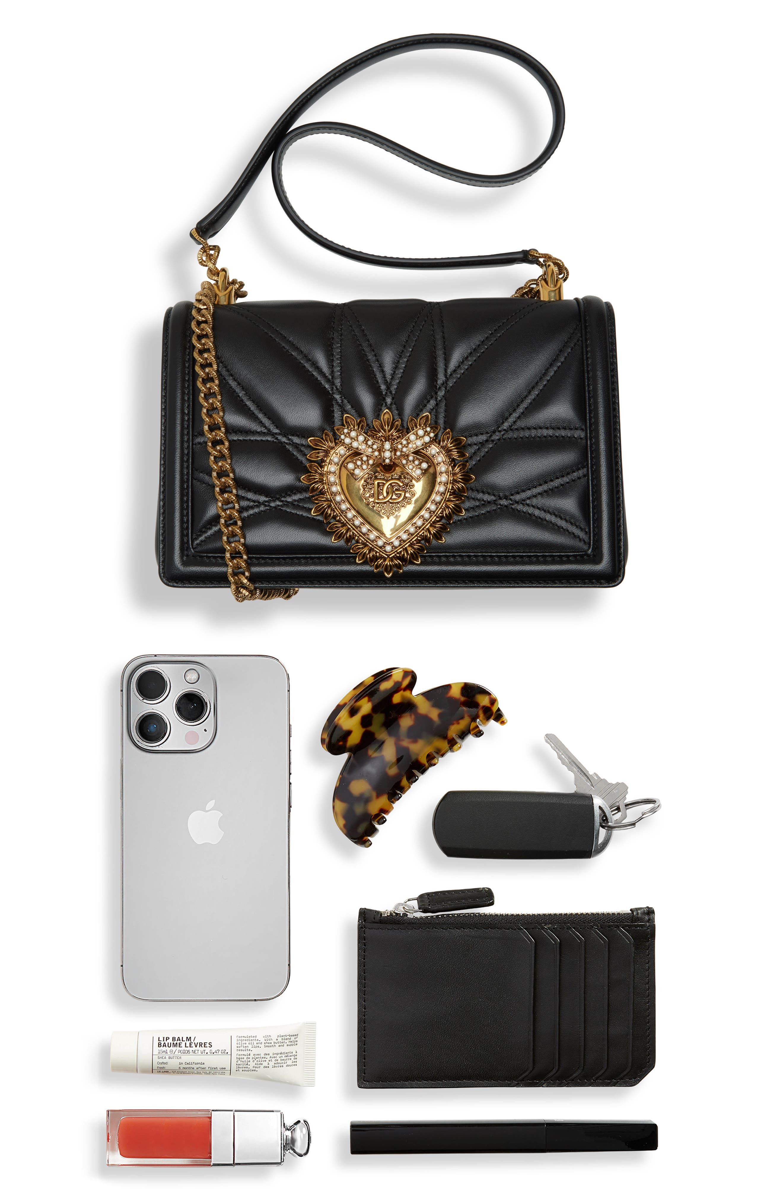 Devotion Logo Heart Lambskin Crossbody Bag - 8
