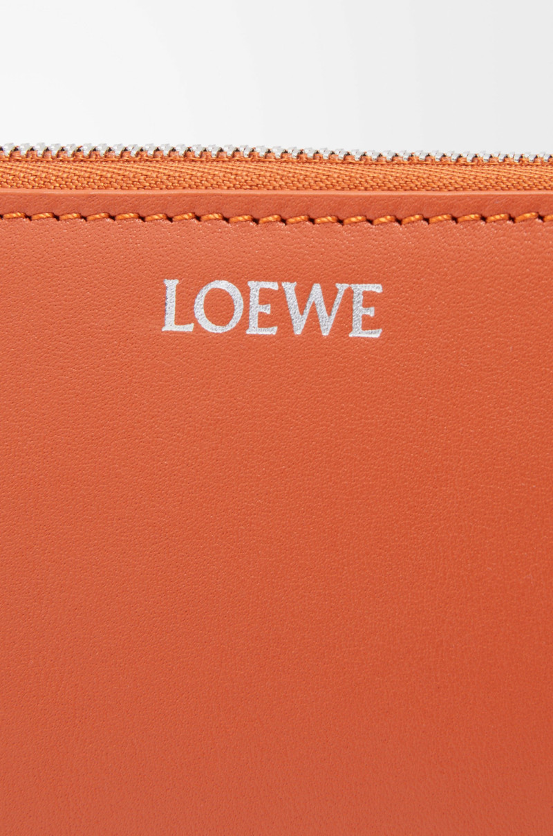 Knot zip around wallet in shiny nappa calfskin 5