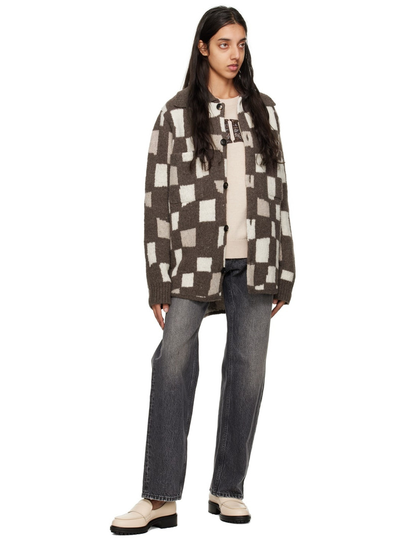 AMIRI Brown Checkered Jacket outlook