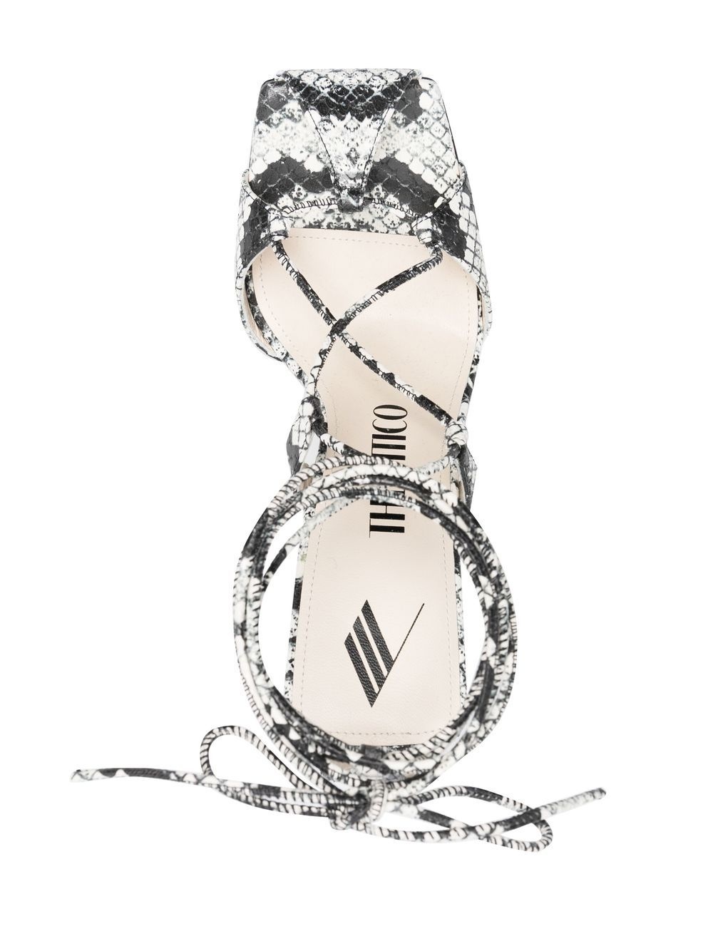 Adele 105mm snakeskin-print sandals - 4