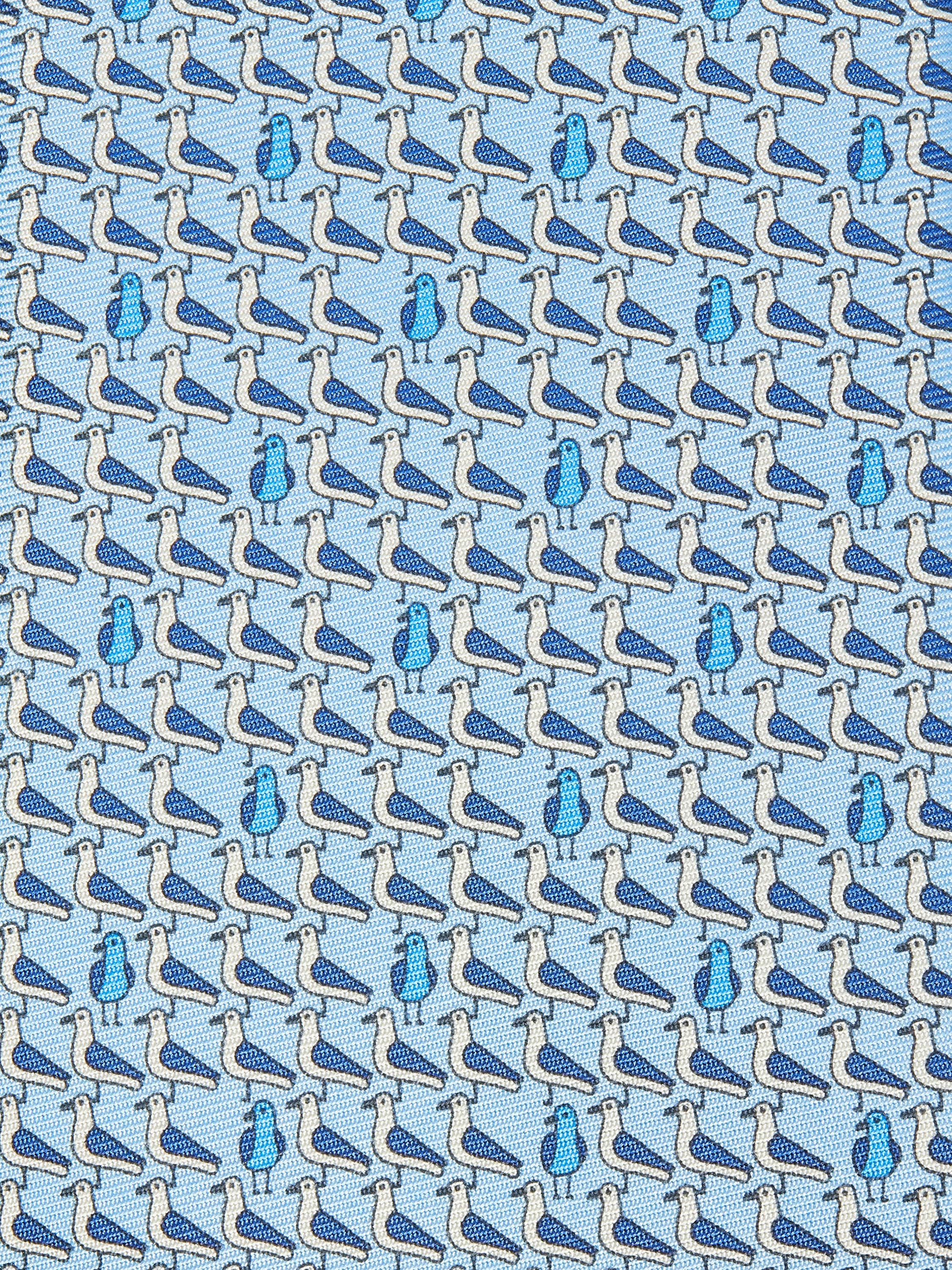 LIGHT BLUE SILK TIE - 2