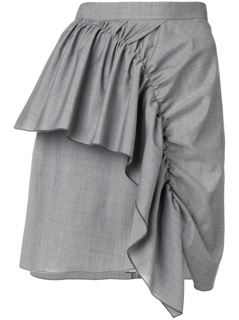 ruffle trim mini skirt 1