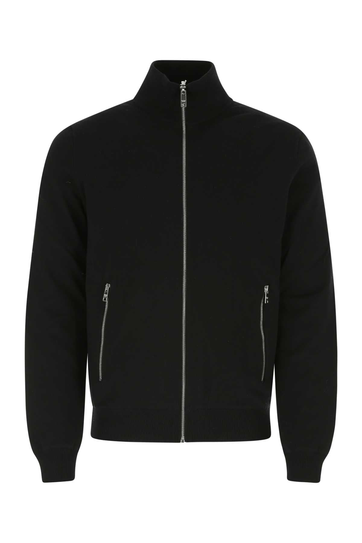 Prada Men Black Wool Reversible Cardigan - 1