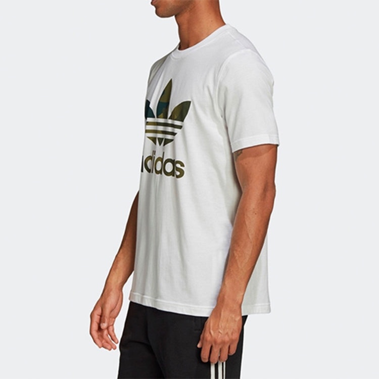 adidas originals Casual Sports Short Sleeve White FM3337 - 5