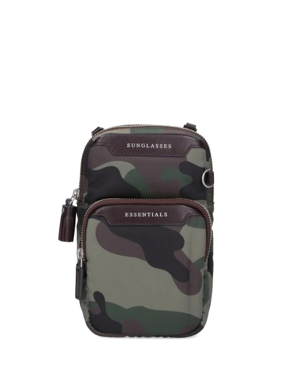 Camouflage zip shoulder bag - 1