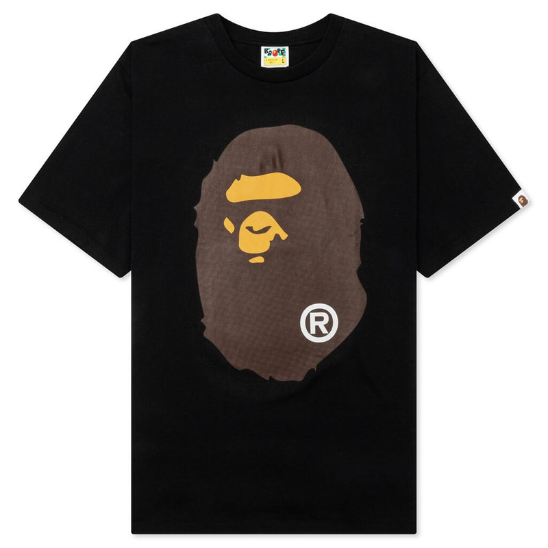 BIG APE HEAD TEE - BLACK - 1