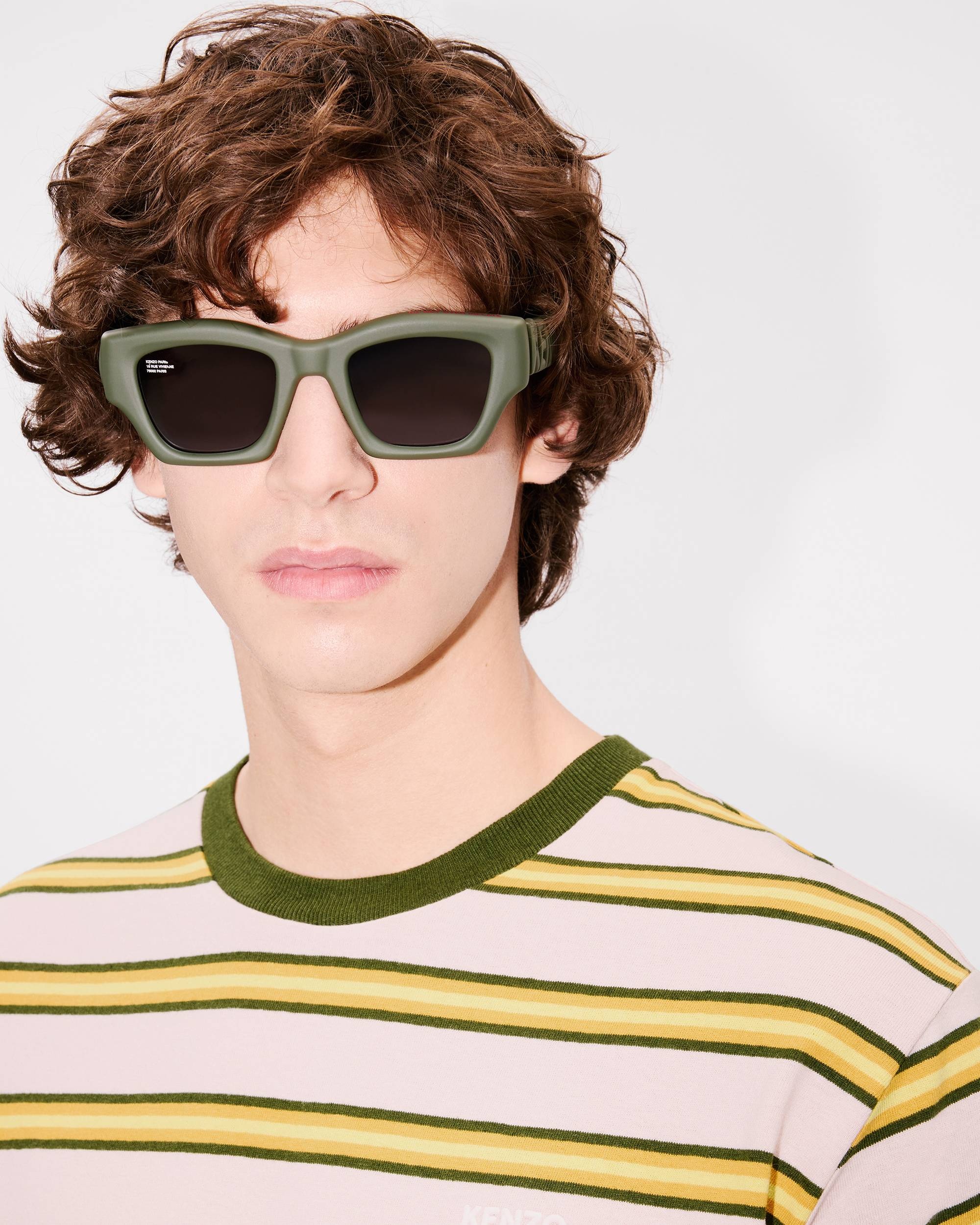 'KENZO Coast Lines' embroidered T-shirt in cotton linen - 7
