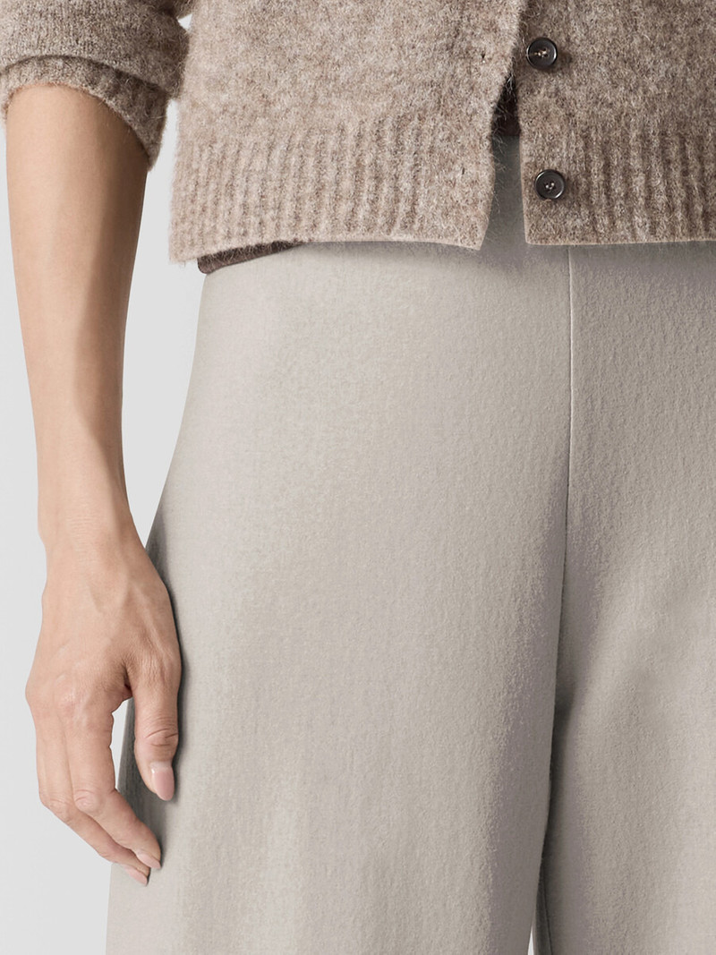 Felted Wool Jersey Wide-Leg Pant in Regenerative Wool 5