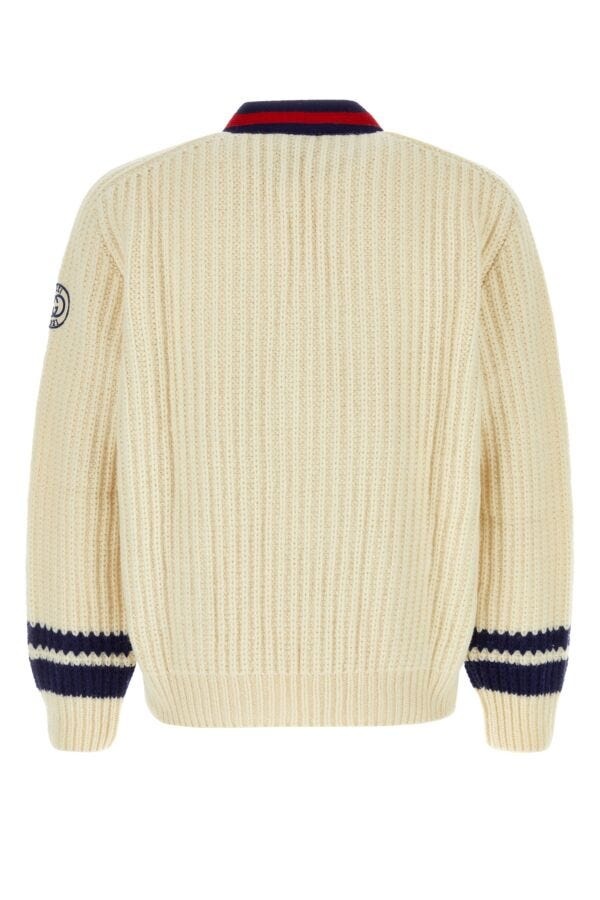 Gucci Man Ivory Wool Cardigan - 2