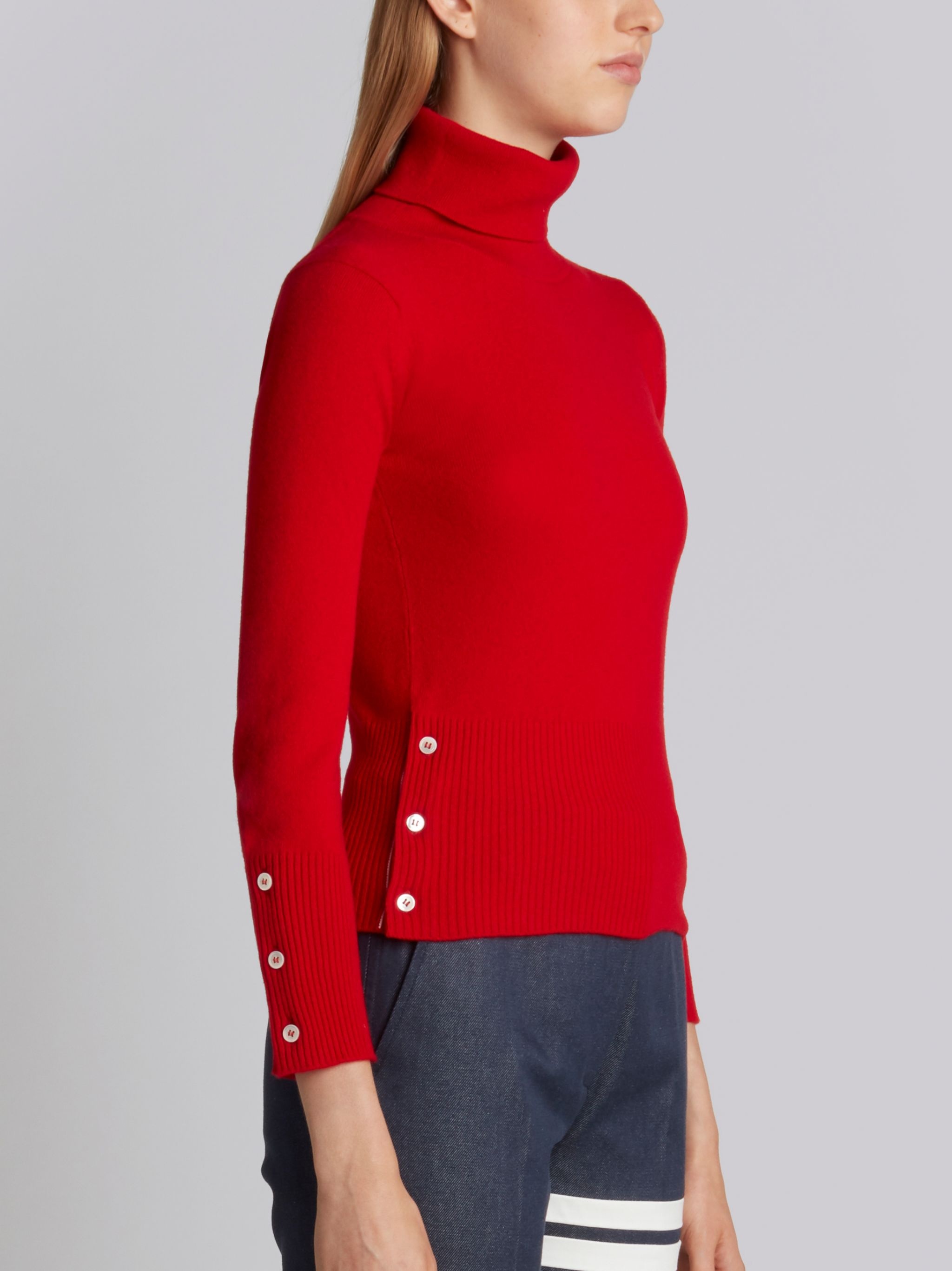 4-Bar Stripe Turtle-Neck Jumper - 2