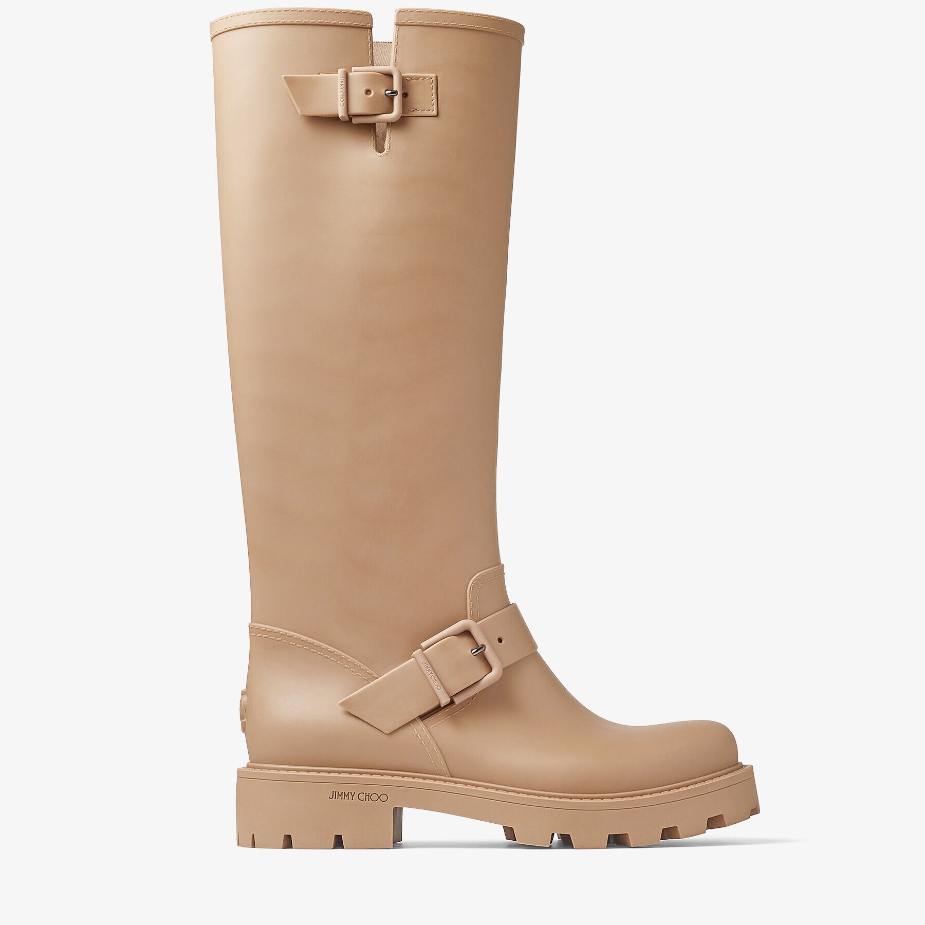 Yael Flat Tall
Camel Biodegradable Rubber Knee-High Rain Boots - 1