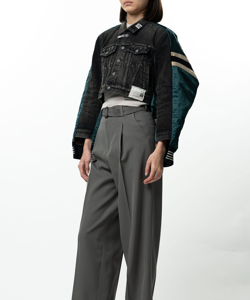 Front Back Combined Denim Jacket 5