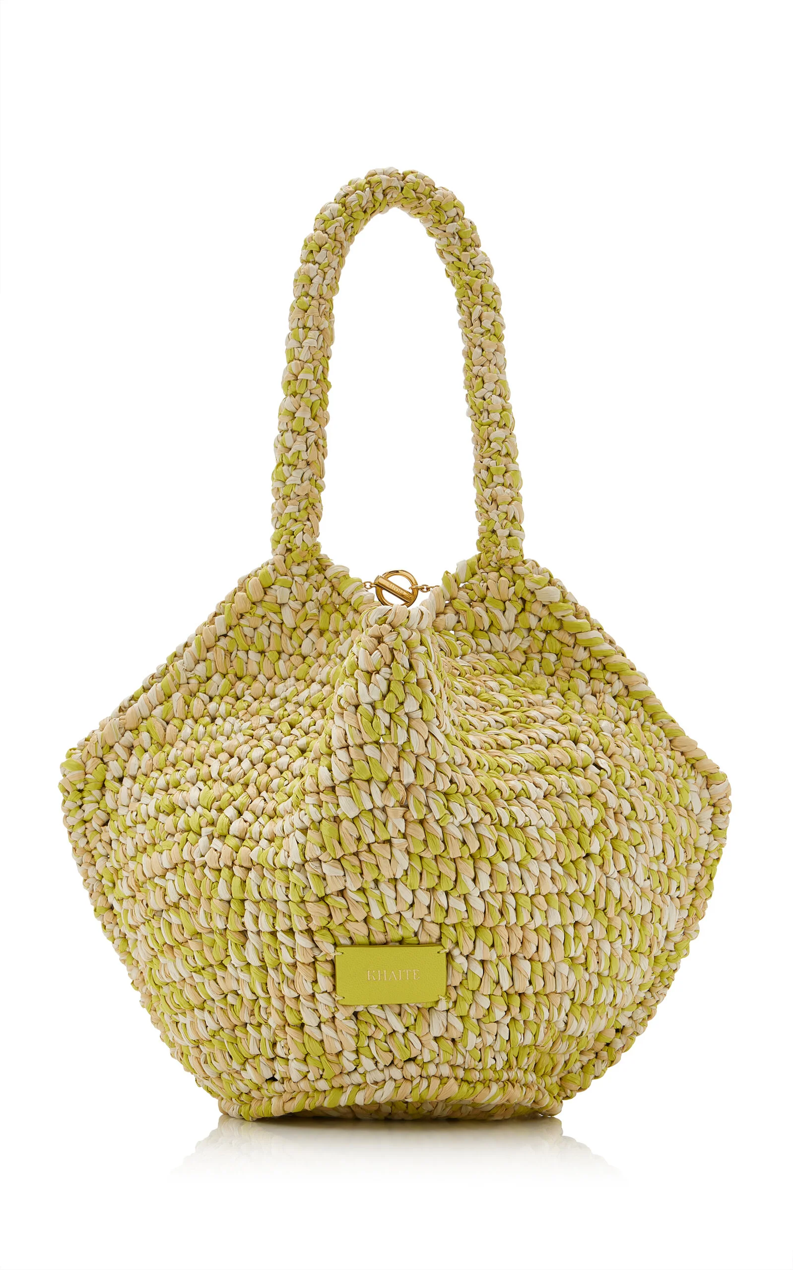Lotus Mini Raffia Tote - 1