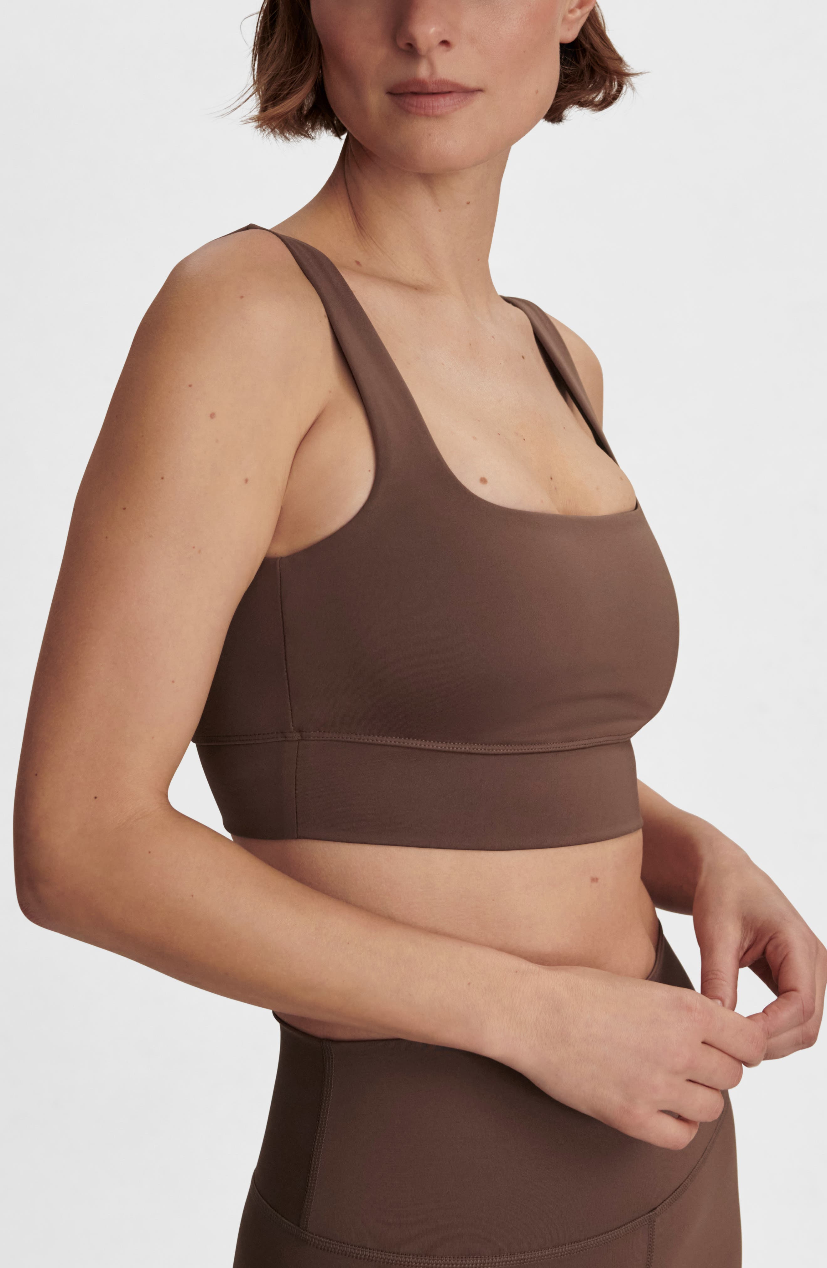 Varley Assure Cori Sports Bra in Coffee Quartz at Nordstrom - 3
