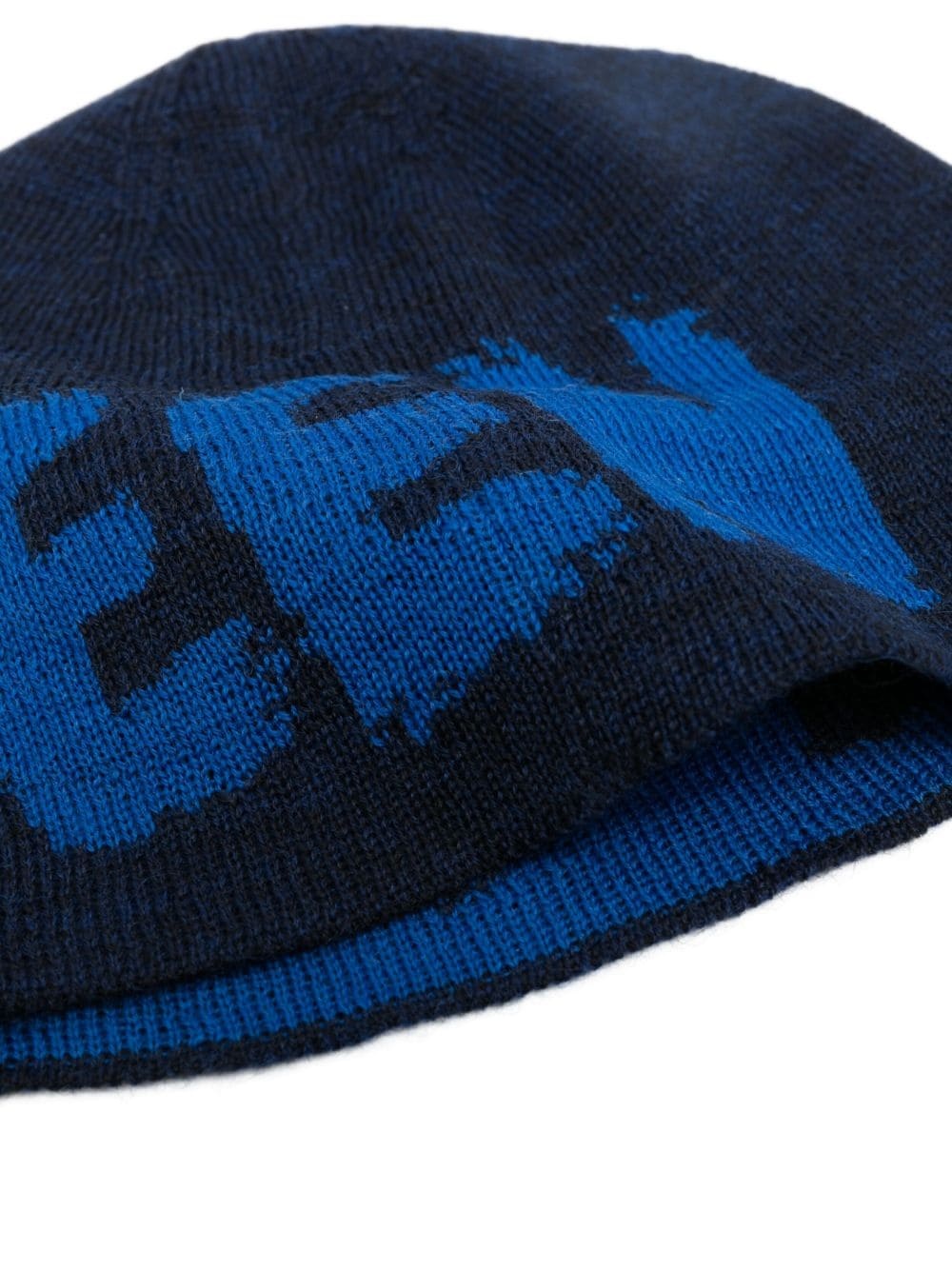 intarsia-knit logo beanie - 2