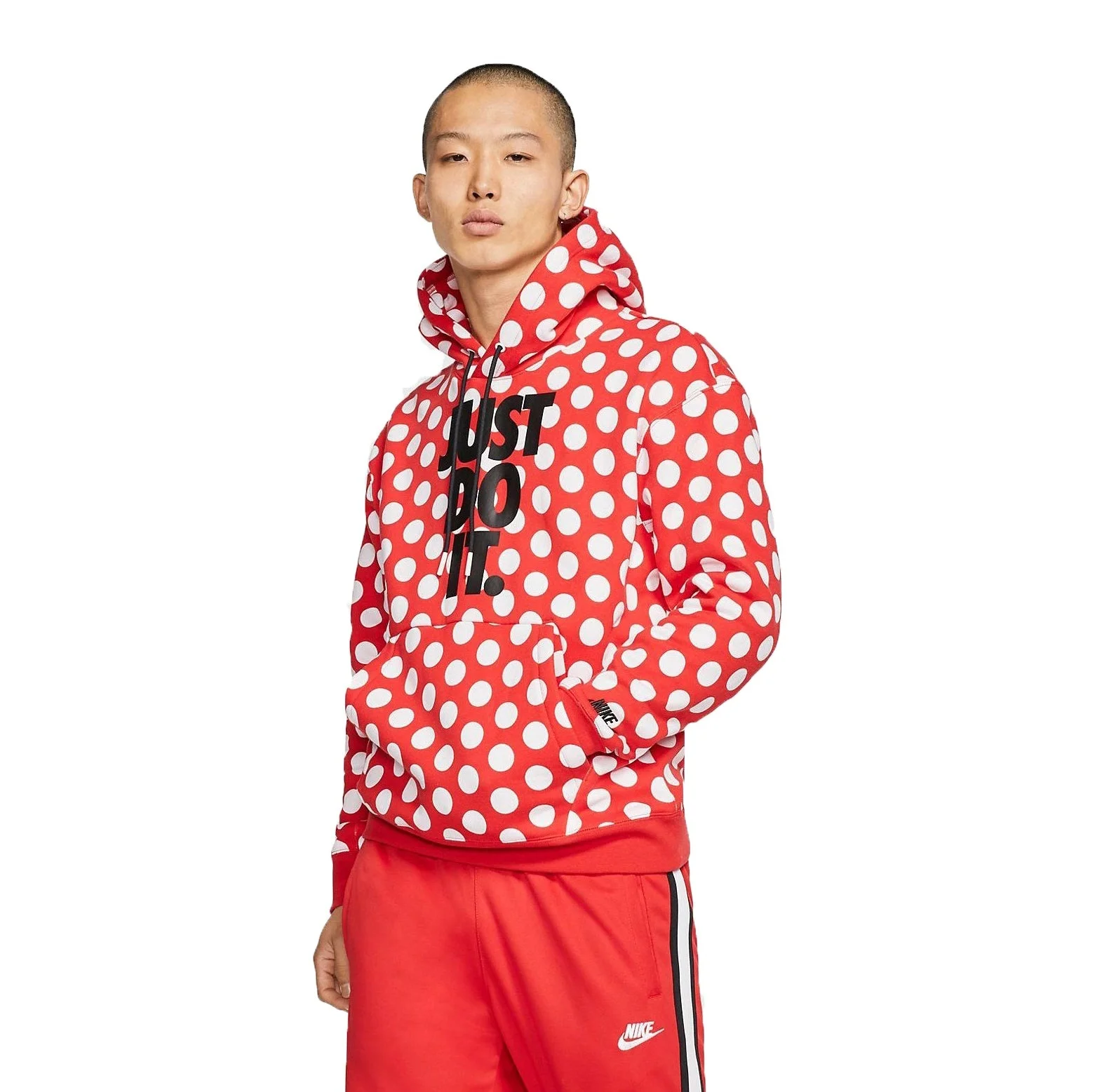 Nike Full Out Dots Hoodie 'Red White' BV5531-657 - 1