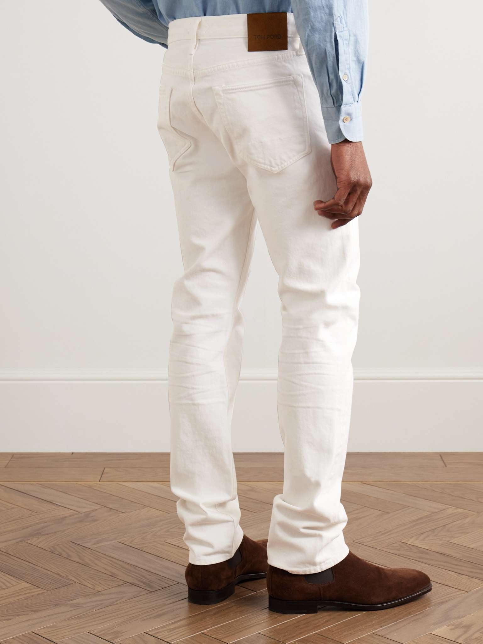 Slim-Fit Straight-Leg Selvedge Jeans - 4