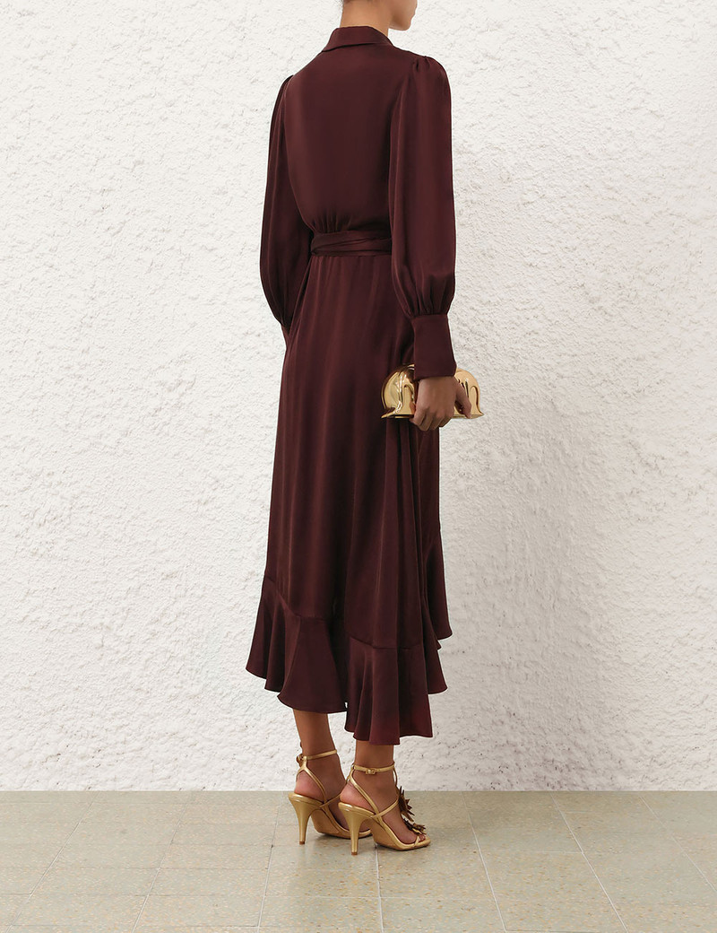 SILK WRAP MIDI DRESS 4