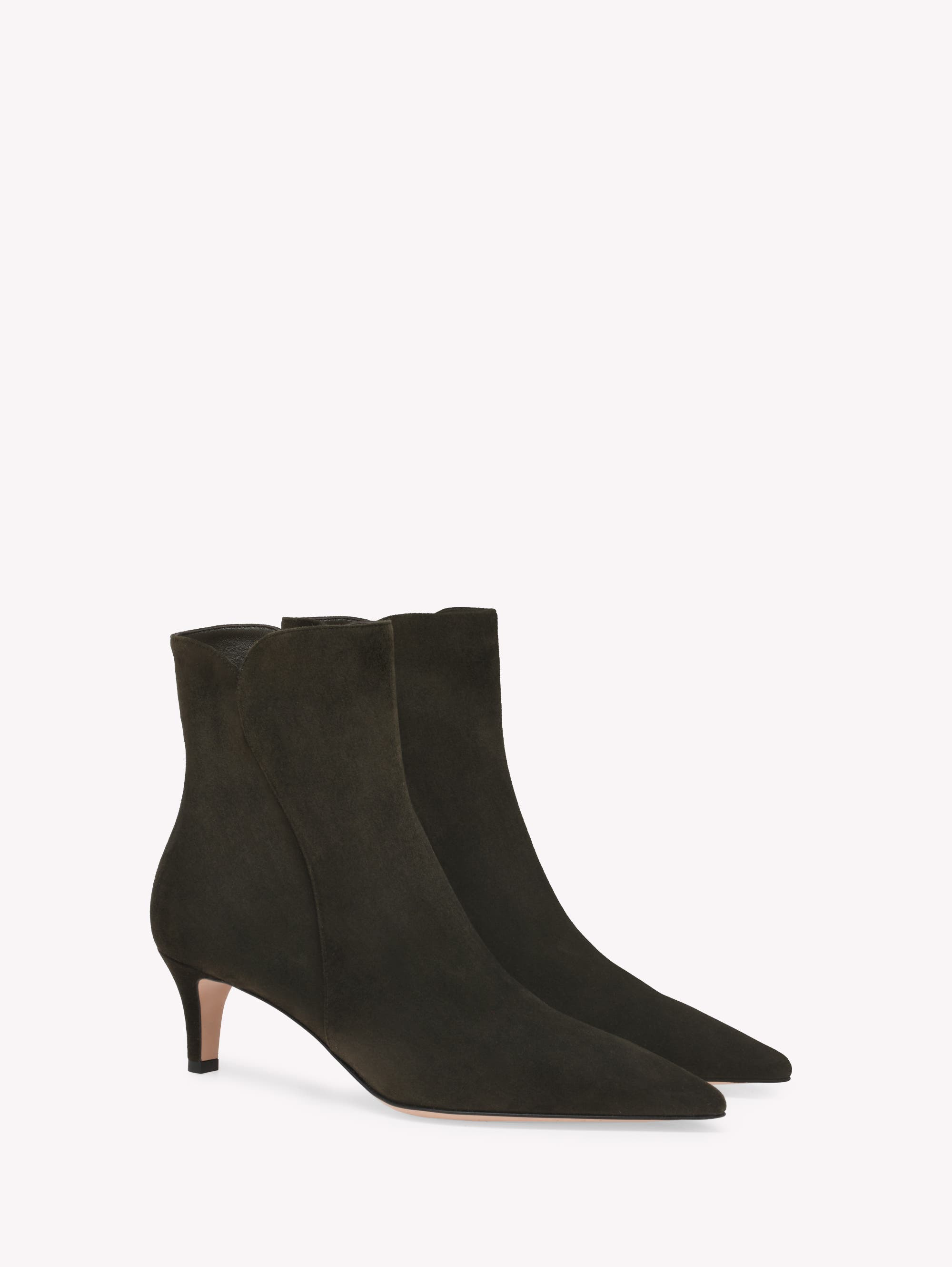 Gianvito Rossi Levy 55 Booties in Green Suede at Nordstrom - 2