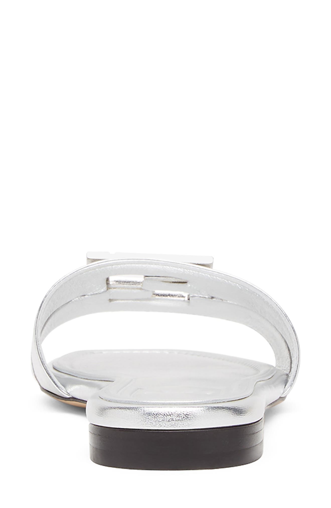 Fendi FFold Slide Sandal in F0Qw0 Argento at Nordstrom - 4
