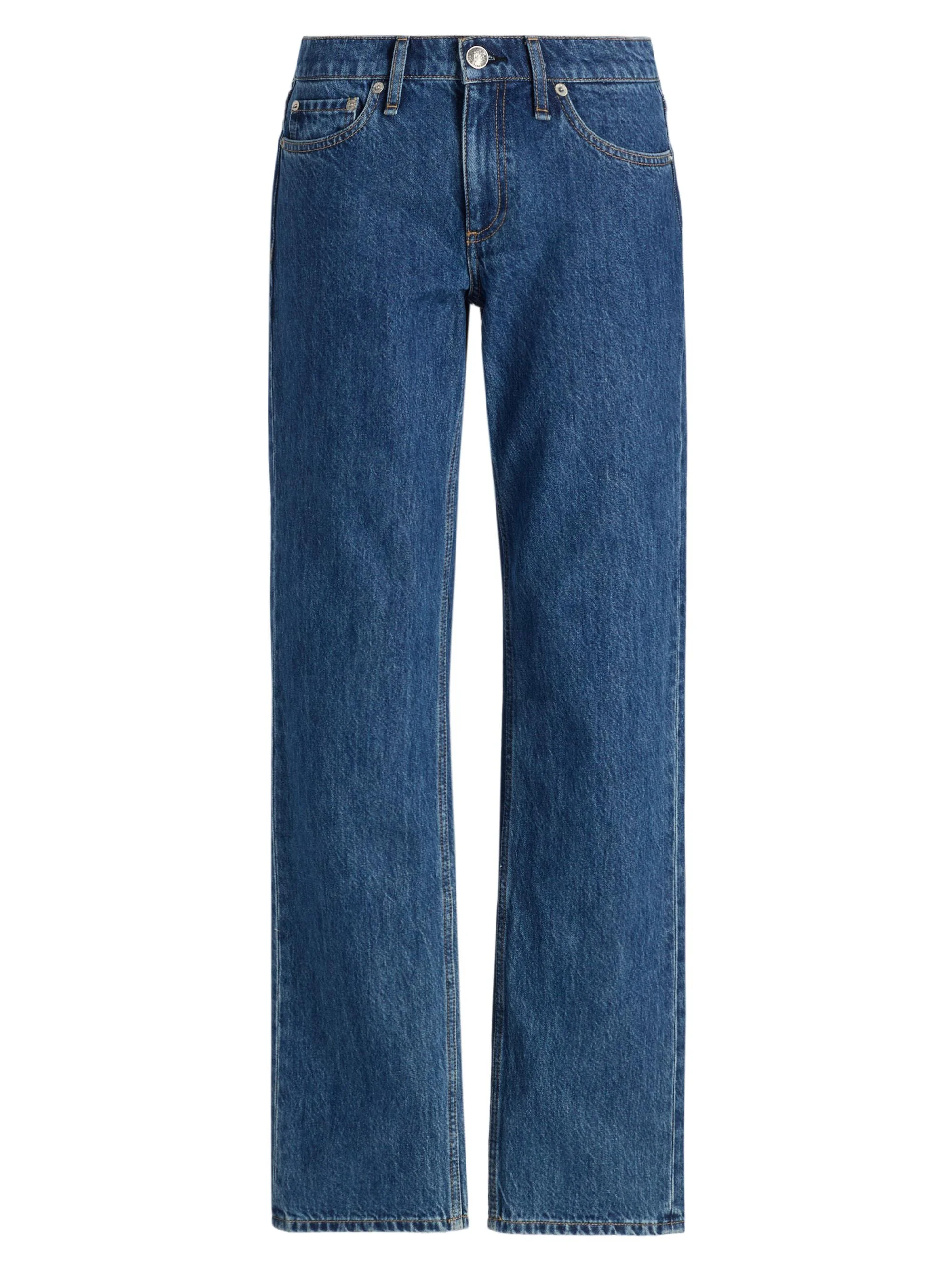 Women's Harlow Low-Rise Full Straight-Fit Jeans - Park - 1