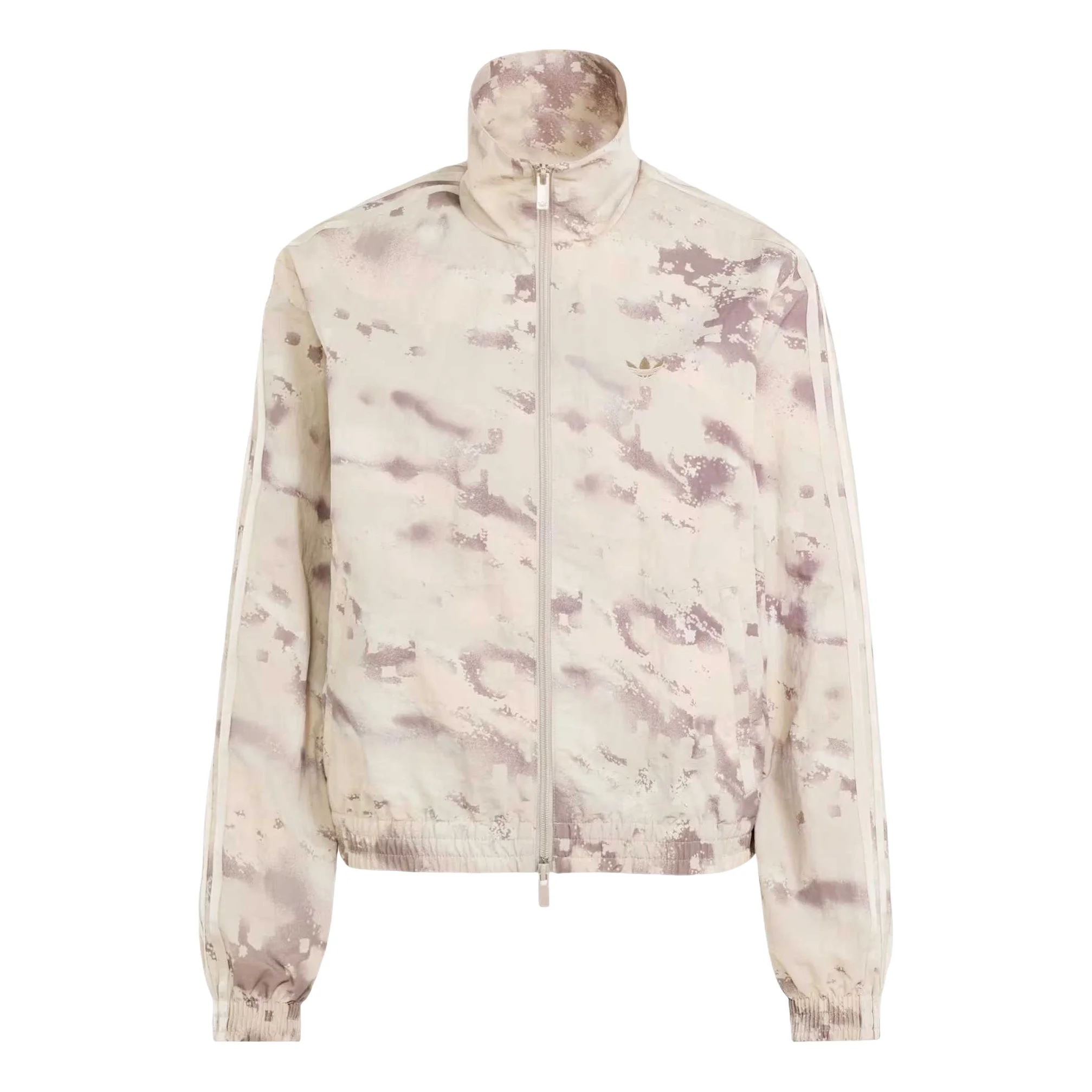 (WMNS) adidas Camouflage Loose Track Top Asia Sizing ' Wonder Beige Wonder White Trace Brown' LE8295 - 1