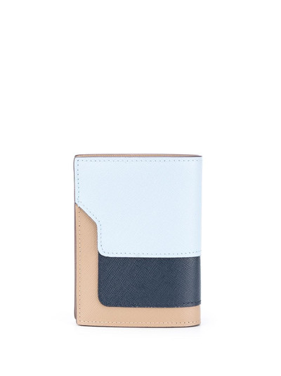 Marni colour-block mini wallet outlook