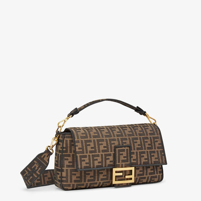 FENDI Brown fabric bag outlook