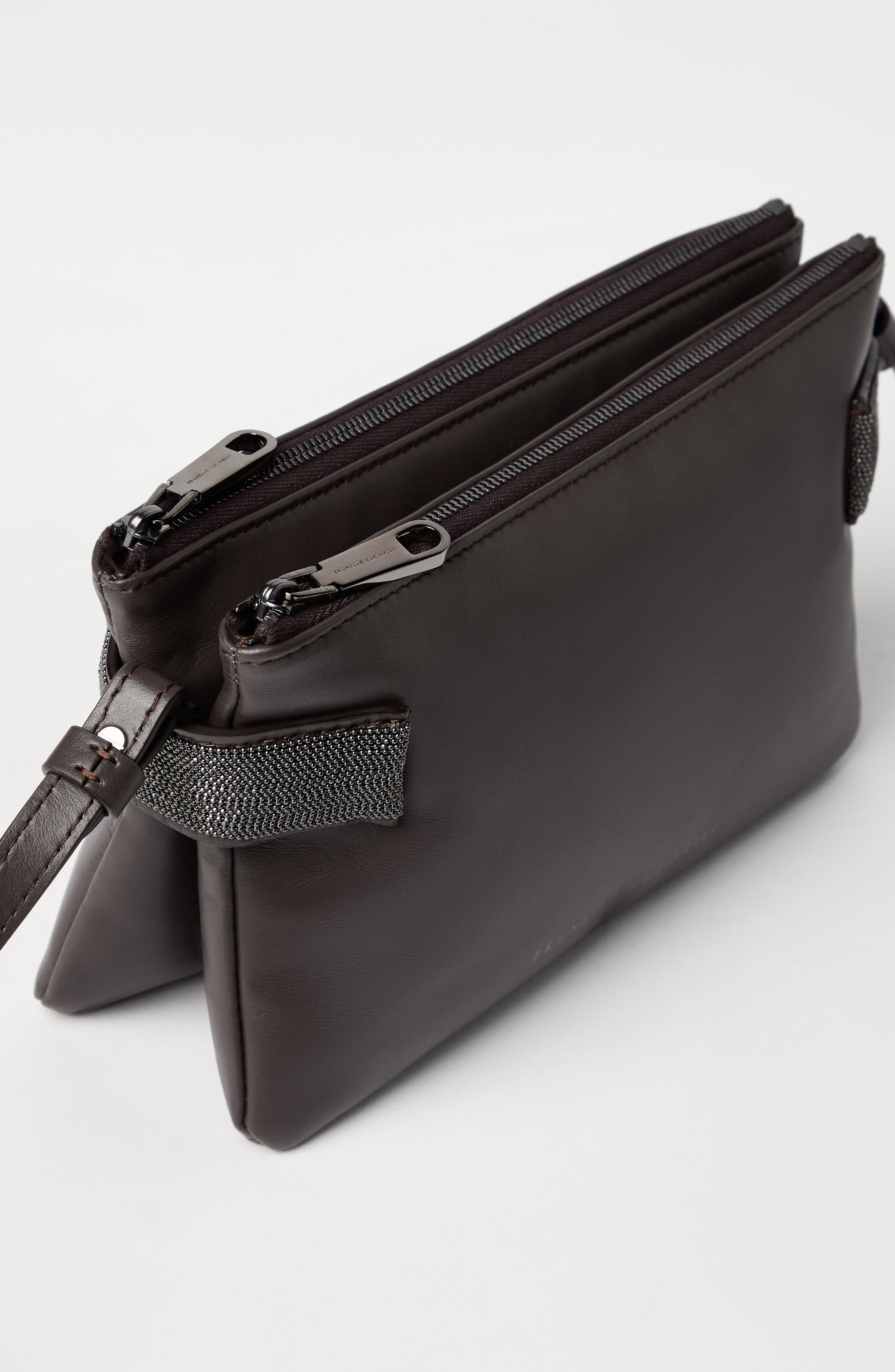 Brunello Cucinelli Essence mini shoulder bag in Rust Brown at Nordstrom - 4