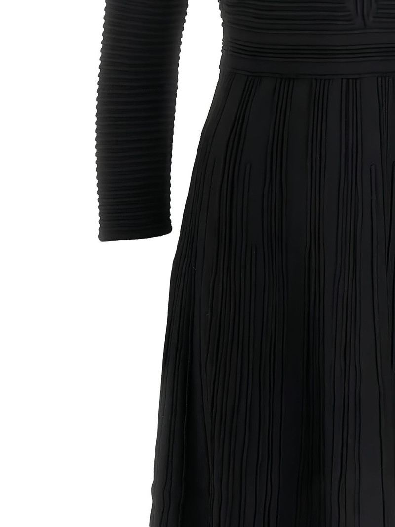EMPORIO ARMANI ribbed midi dress outlook